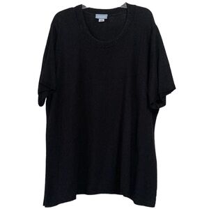 Liz & Me black sweater top size 3x